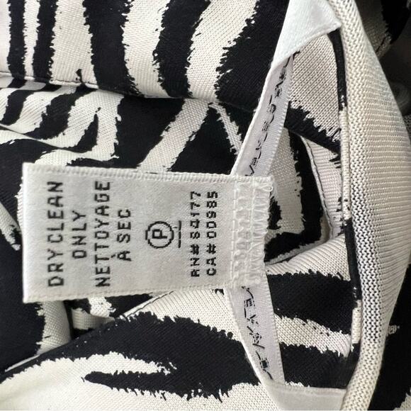 Diane Von Furstenberg Enola Silk Jersey Zebra Print Surplice Dress 8 - Picture 12 of 14